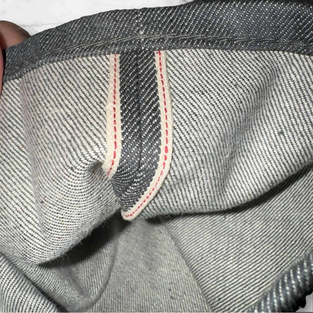 EUC RRL Selvedge Japanese Denim Jeans Grey Men Size 31w 34l Black Label Slim Fit - Picture 8 of 11